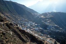 Blick auf Namche Bazar